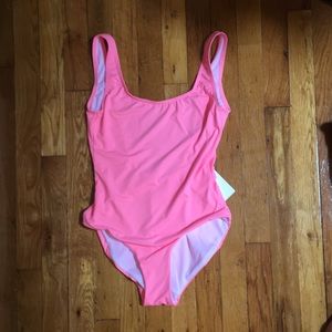 Onia Kelly one 1 piece Swimsuit in Neon Peach M